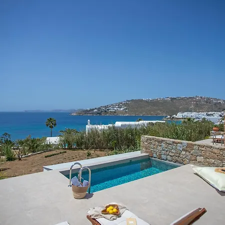 公寓 Only Yours , Mykonos - Private Pool & Sea View Near Scorpios