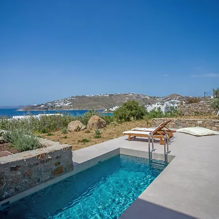 公寓 Only Yours , Mykonos - Private Pool & Sea View Near Scorpios *