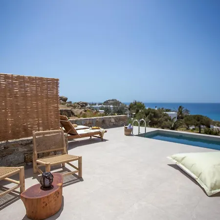 Only Yours , Mykonos - Private Pool & Sea View Near Scorpios شقة بارانْغا